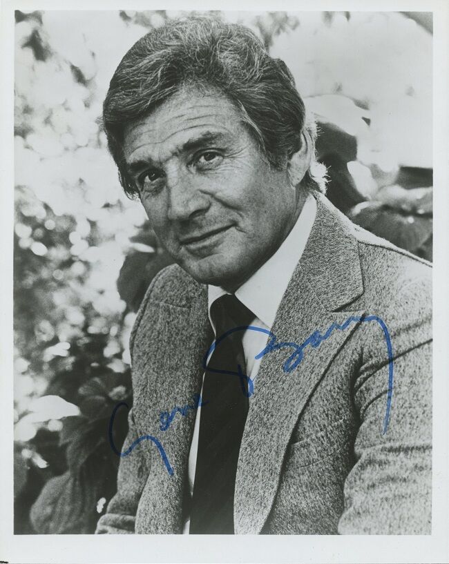 GENE BARRY Signed Photo Poster painting