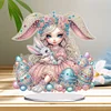 Diamond Painting Acrylic Egg Bunny Princess Diamond Painting Desktop Decoration Ornament