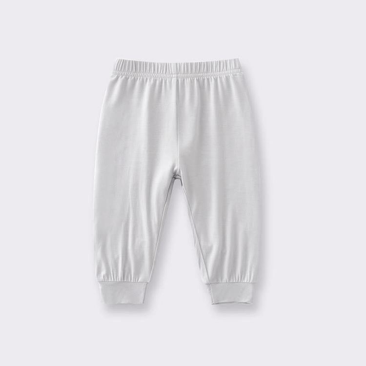 Baby Solid Color Elastic Waist Pants