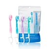 5 in 1 Mini Toothbrush & Floss & Tongue Scraper & Toothpick Set