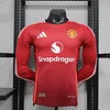 2024/2025 Long Sleeve Player Version Manchester United Home Football Shirt  1:1 Thai Quality