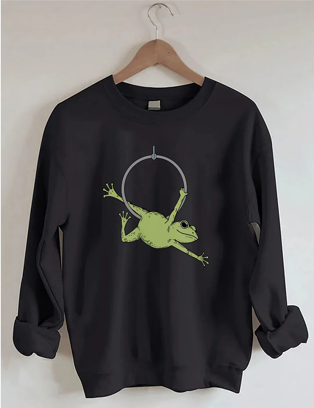 Funny Aerial Hoop Frog Sweatshirt