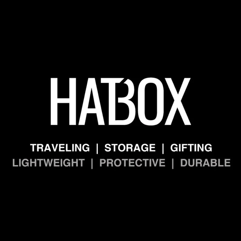Hat Box for Traveling - Hat Storage - Gift Box - Lightweight and Protective