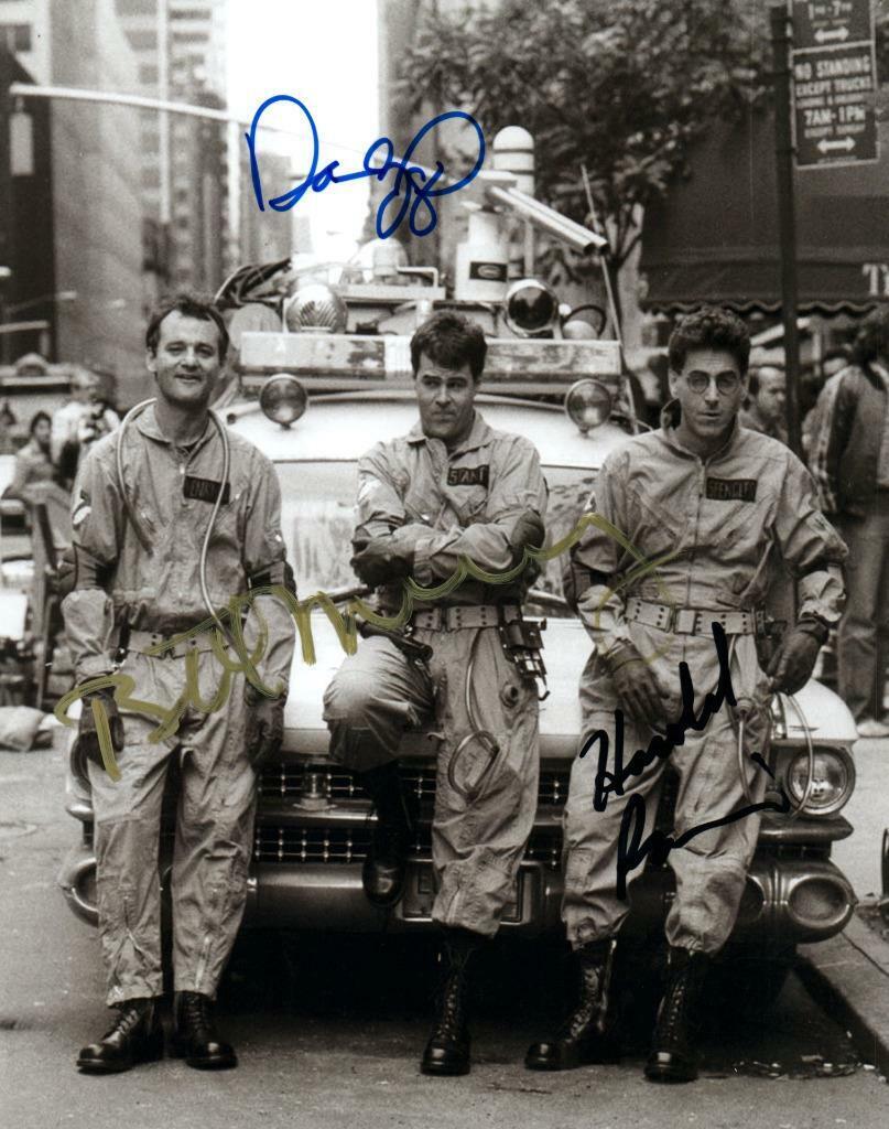 Dan Aykroyd Harold Ramis Murray signed 8x10 Picture autographed Photo Poster painting pic COA