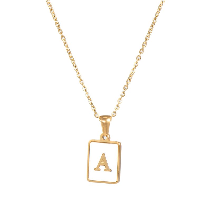 Classic Shell Letter Necklace