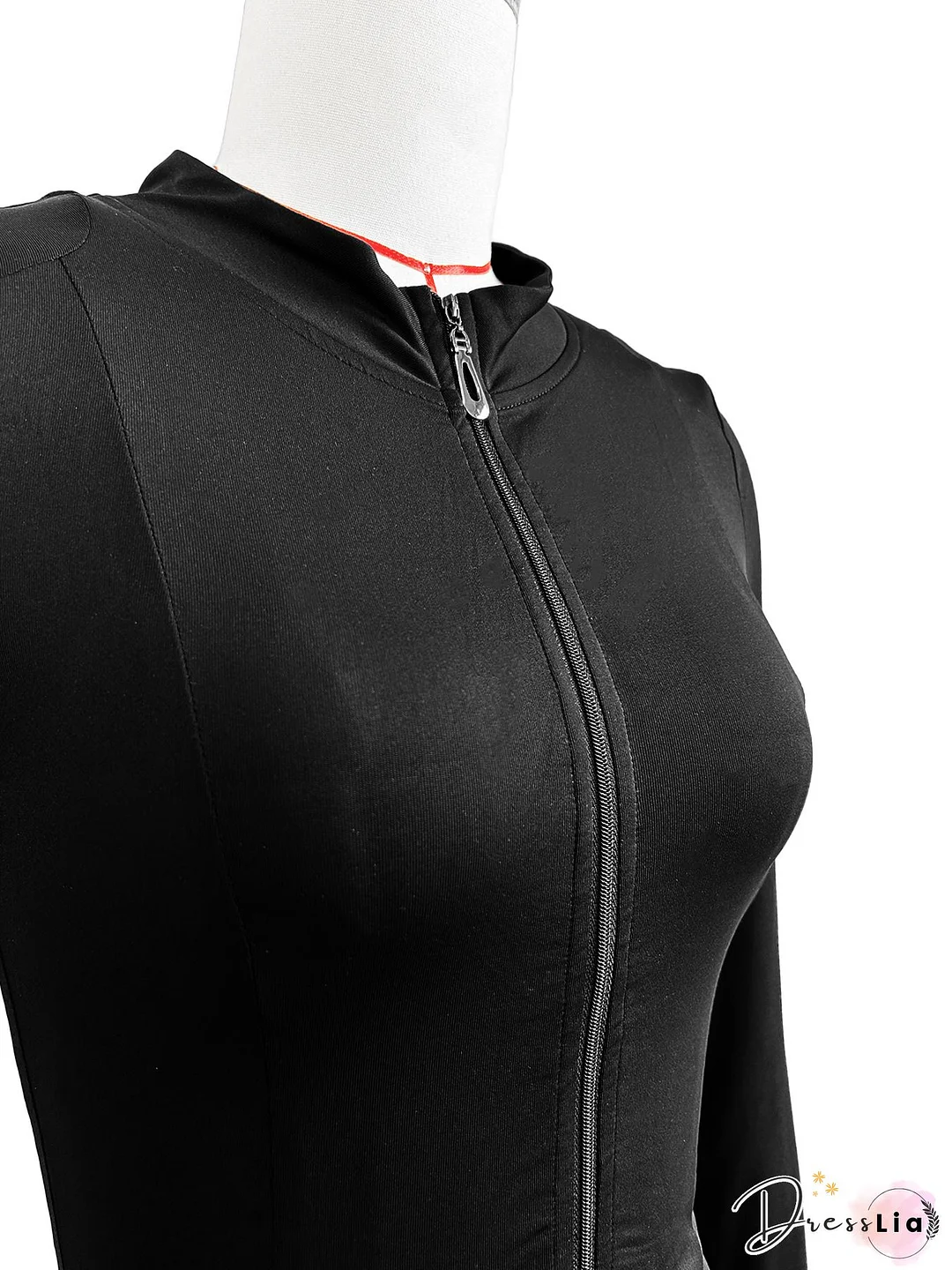 Long Sleeve Crop Top Pleated Skirt Two Piece Set