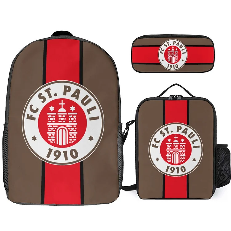 FC St. Pauli Student Schulranzen Lunchbag Stifttasche Kombination