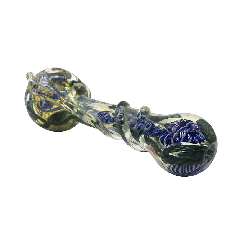 Sparkle Spiral Hand Glass Spoon Glass Pipe