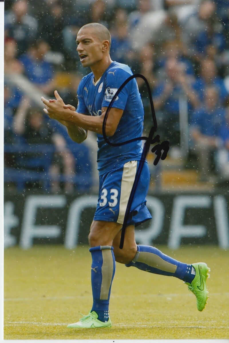 LEICESTER CITY HAND SIGNED GOKHAN INLER 6X4 Photo Poster painting 4.