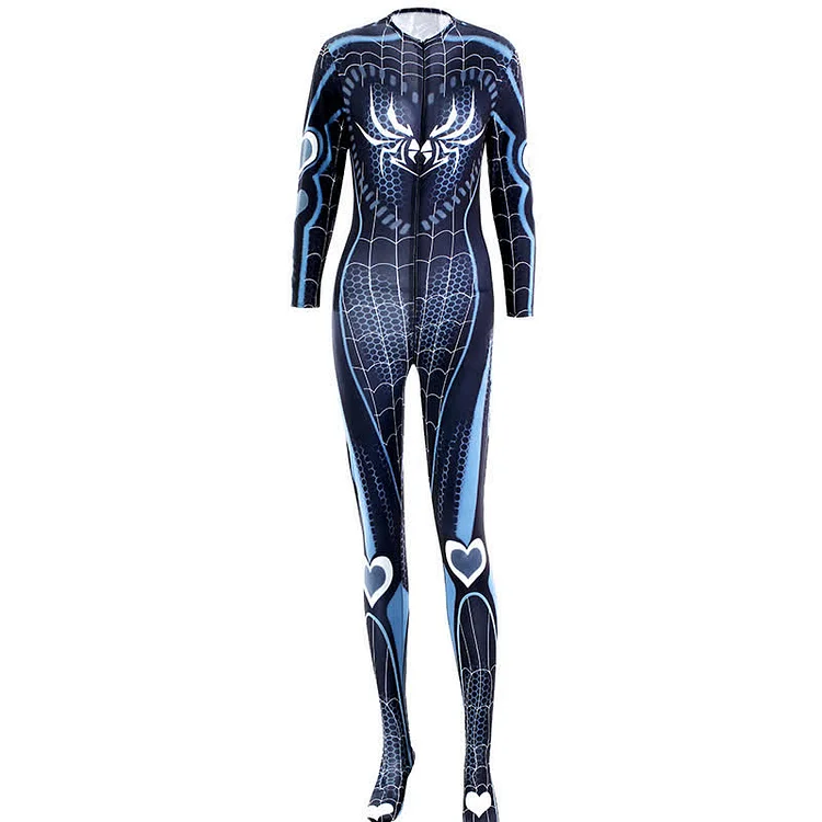 Cosplay Spider Zipper Costume Bodysuit - Modakawa modakawa