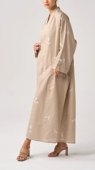 Cotton Linen Cardigan Abaya-inspireuse