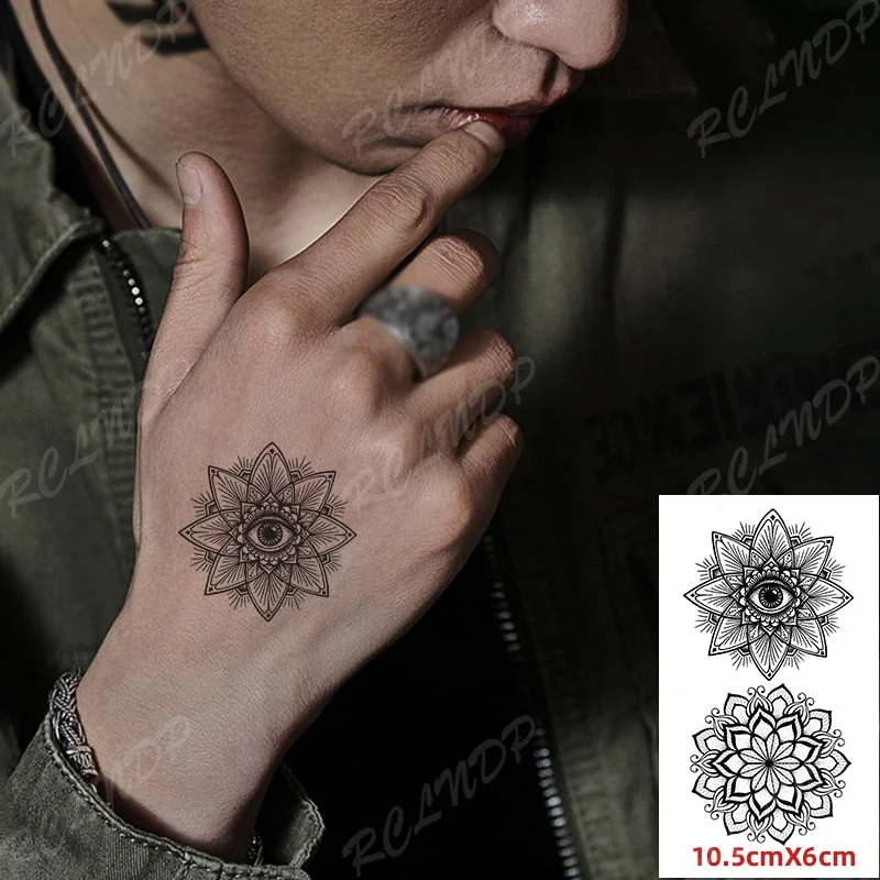 Waterproof Temporary Tattoo Sticker Small Cute Flower Plant Body Art Flash Tatoo Fake Tatto for Women Men