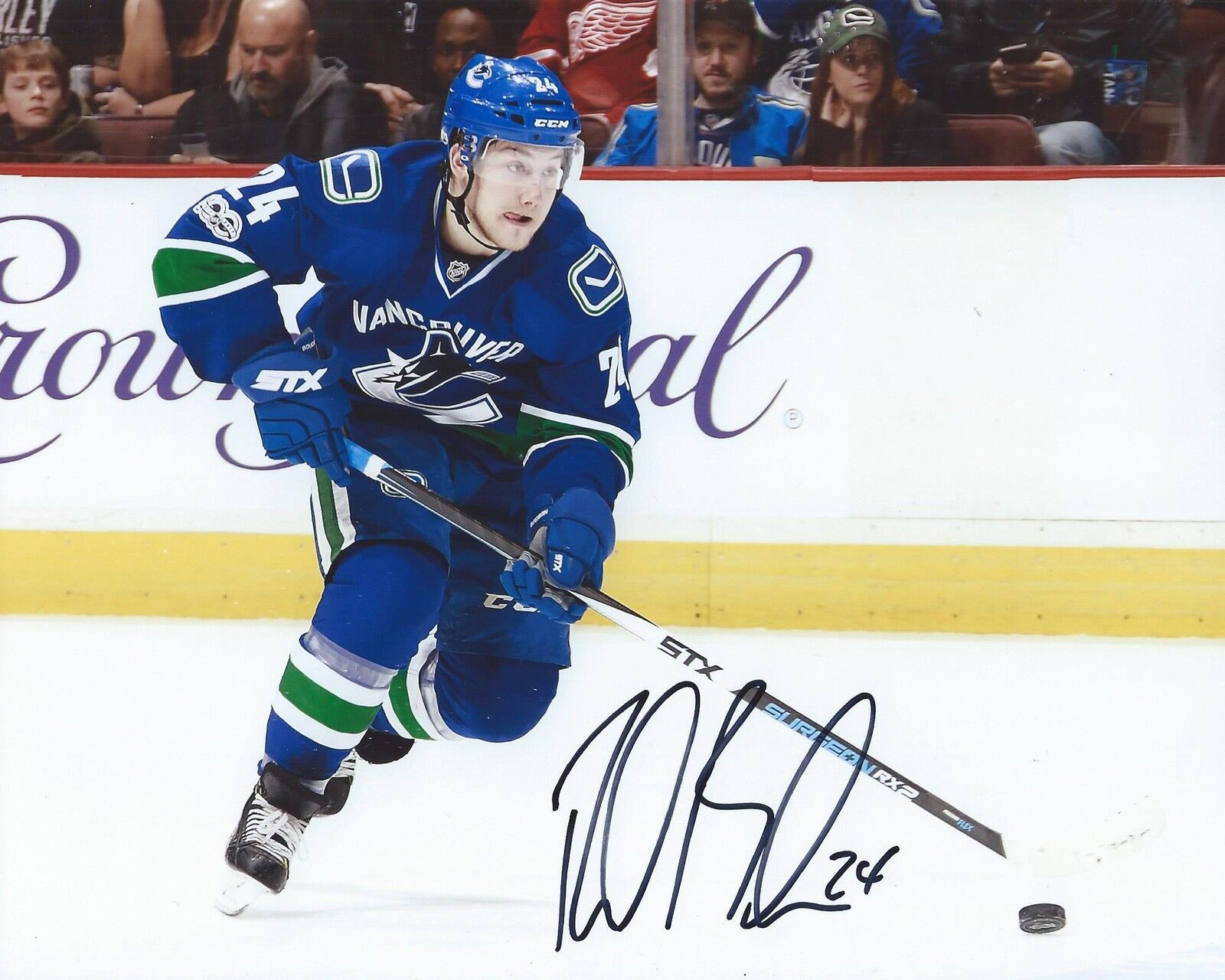 Reid Boucher Signed 8x10 Photo Poster painting Vancouver Canucks Autographed COA B