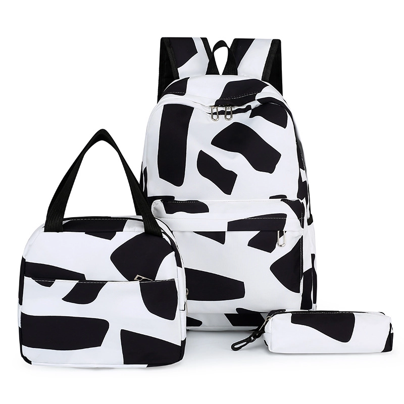 Three-piece Backpack Three-in-one Shoulder Bag Lunch Box Pencil Bag School Bag