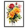 Yellow Rose-11CT Stamped Cross Stitch 30*40cm/11.81*15.75in
