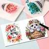 uk.everydayedeals 6Pcs DIY Diamond Painting Greeting Card - Mothers Day Dog