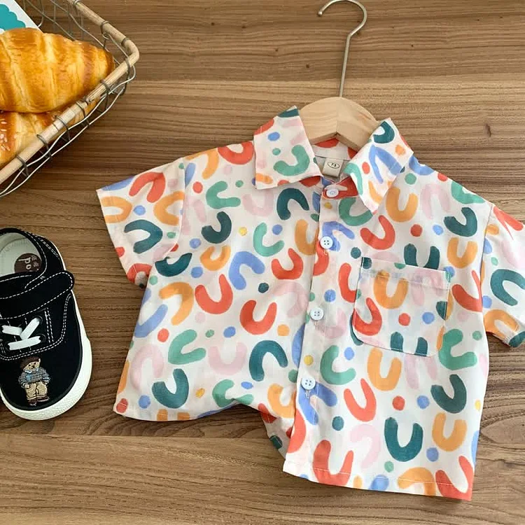 Baby Toddler Graffiti Polo Collar Shirt