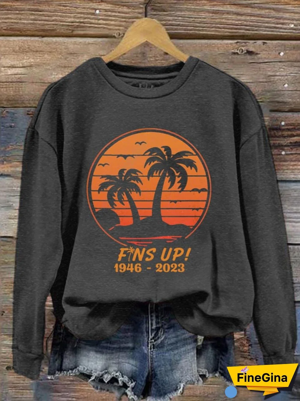 Women's Fins Up RIP Jimmy Print Sweatshirt