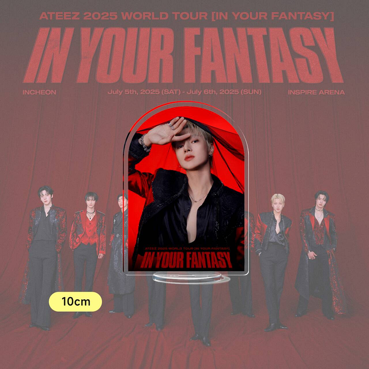 Ateez 2025 World Tour 'In Your Fantasy' Acrylic Member Stand