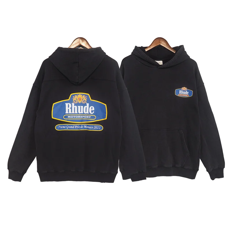 RHUDE 2023 new hoodie sports sweater