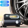 12V Portable Car Air Pump W/ LED Light Dual-Purpose for Motorcycles Bicycle Ball