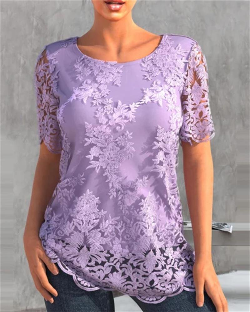 Casual Printed Short Sleeve T-Shirt