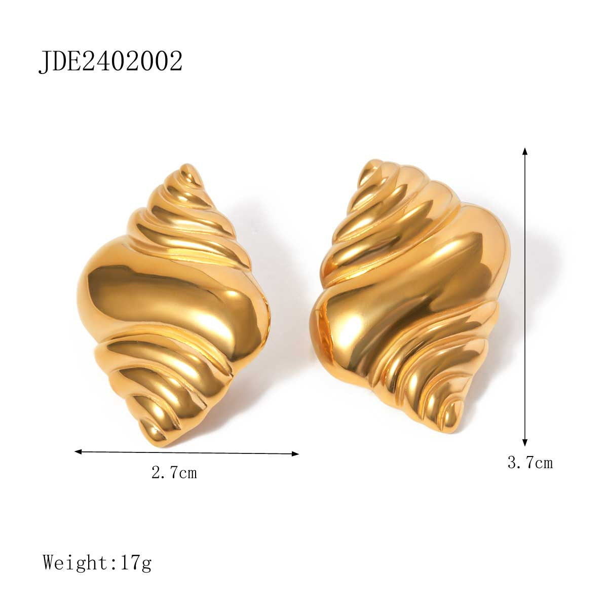 Jie Ding Stainless Steel Pearl Earrings Star Earrings Titanium Steel Earrings Earrings