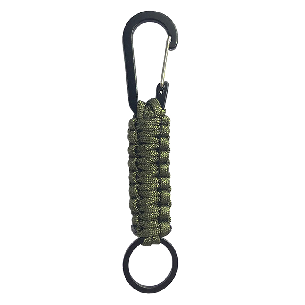 

Outdoor Keychain Paracord Cord Rope Camping Survival Emergency Carabiner, Blue, 501 Original