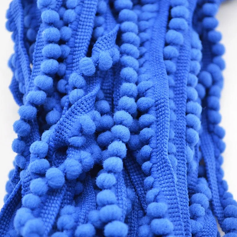 5 Yards Pom Pom Trim Ball 11 mm MINI Pearl Pompom Fringe Ribbon Sewing Lace Kintted Fabric Handmade Craft Accessories