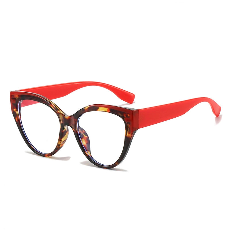 Casual Minimalist Color Block Solid Color Ac Cat Eye Full Frame Women’s Sunglasses