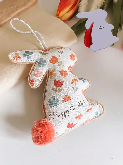 Bunny Ornament Template  - With Instructions