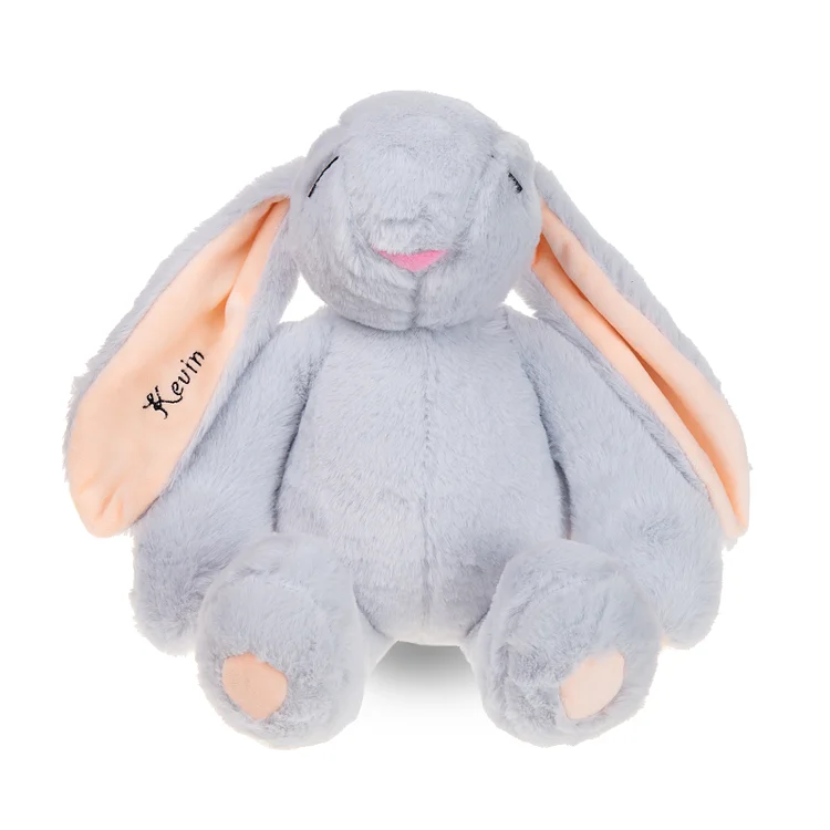 Personalized Plush Bunny Embroidered Name Graduation Gift for Kids
