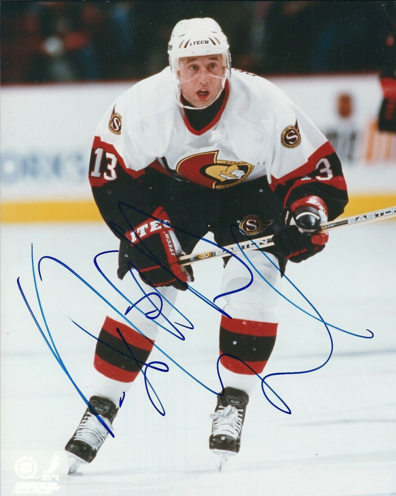 Autographed VINNY PROSPAL Ottawa Senators 8x10 Photo Poster painting - w/COA