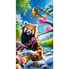 Diamond Painting-DIY Full Round Drill Bear(40*70CM)