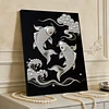 Peinture DIY en perles koi pour d&eacute;coration int&eacute;rieure peinture d&rsquo;art perl&eacute; 30x40cm avec cadre