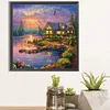 Diamond Painting-Square AB Drill Garden House(45*45CM)