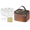 Pepper Spice Storage Jars Set Condiment Jars Organizer Outdoor Barbecue Utensils