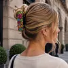 Blooming Flowers DIY Diamond Painting Claw Clips for Adults Beginners Diamond Art Western Hair Clips Anti-Slip Design for Women Long Short Hairstyle Jewelry Supplies