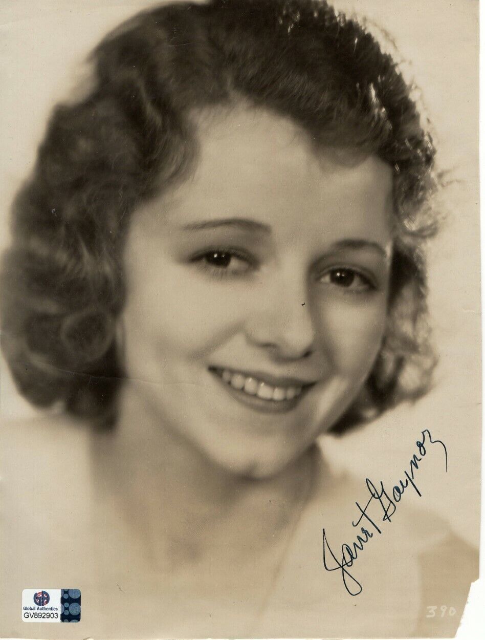 Janet Gaynor Signed Autographed Vintage Photo Poster painting 1st Oscar Best Actress GV892903