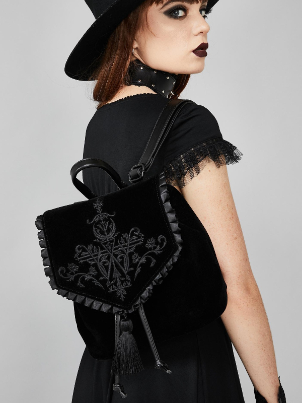 Dark Witch Embroideryed Gothic Magic Backpack