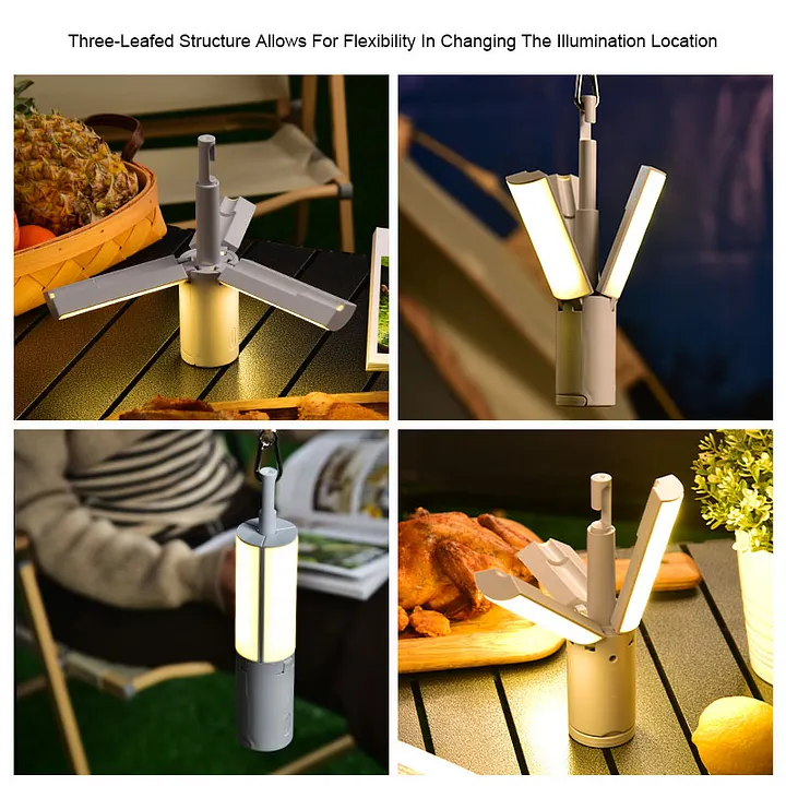 Folding LED Camping Lantern, USB Rechargeable Collapsible Hanging