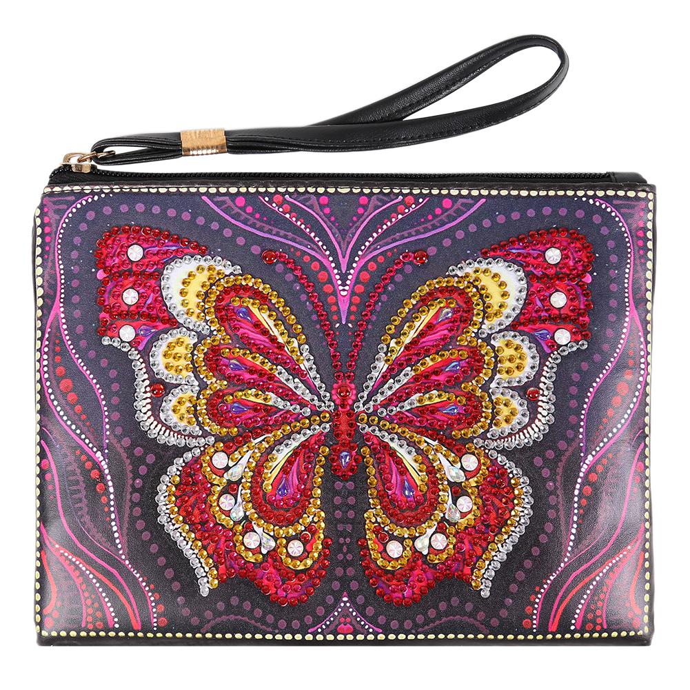 

Butterfly-DIY Creative Diamond Wristlet Bag, 501 Original