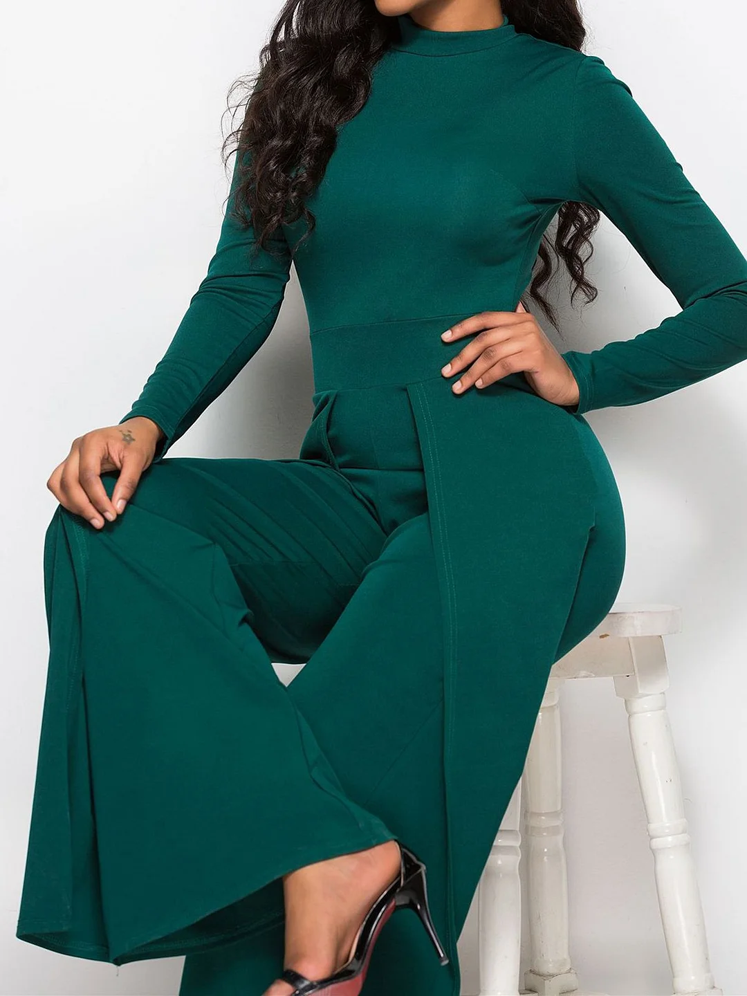 Paneled Casual Sheath One-Pieces