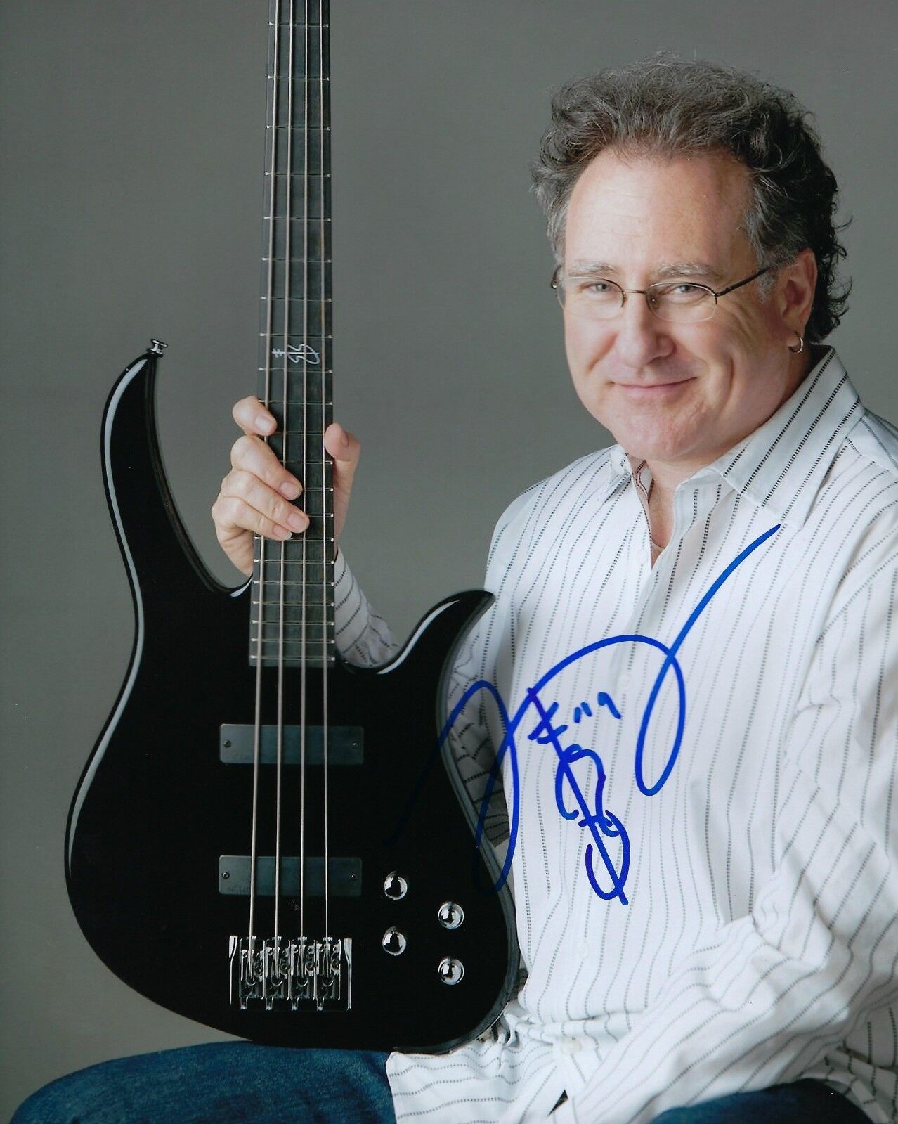 GFA Wood Metal Jazz Bassist * BRIAN BROMBERG * Signed 8x10 Photo Poster painting PROOF B2 COA