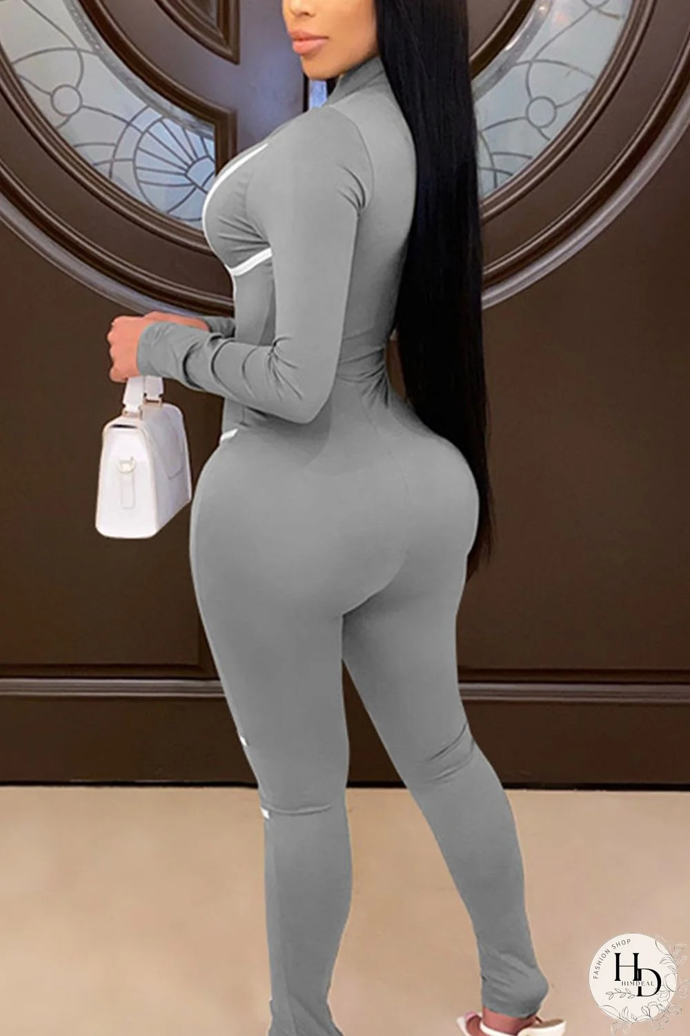 Red Sexy Milk Fiber Solid Split Joint O Neck Skinny Jumpsuits