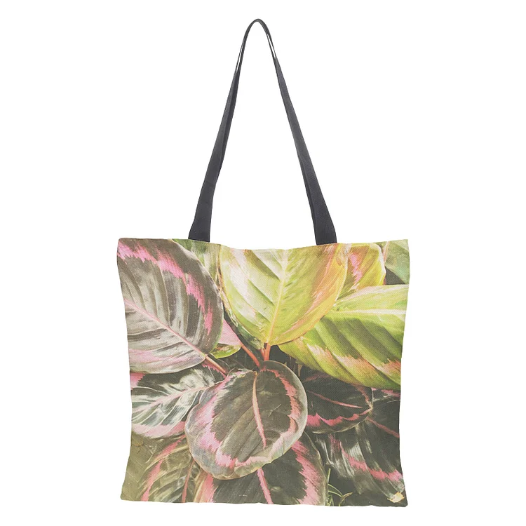 Linen Eco-friendly Tote Bag - Leaf