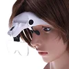 Adjustable Lens Wearing Type Glasses Magnifier Loupe Kit with LED Lights