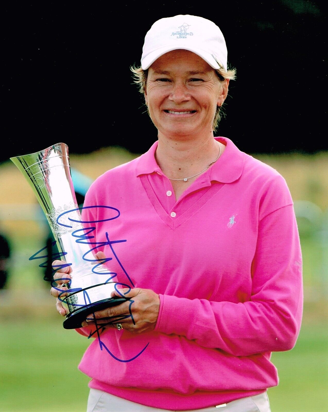 Catriona Matthew Handsigned Autograph 8x10 Photo Poster painting In Person LPGA Golfer Solheim