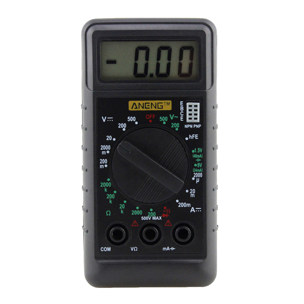 

Mini Pocket DMM Digital Multi Meter OHM Test Voltmeter Ammeter with Buzzer, 501 Original