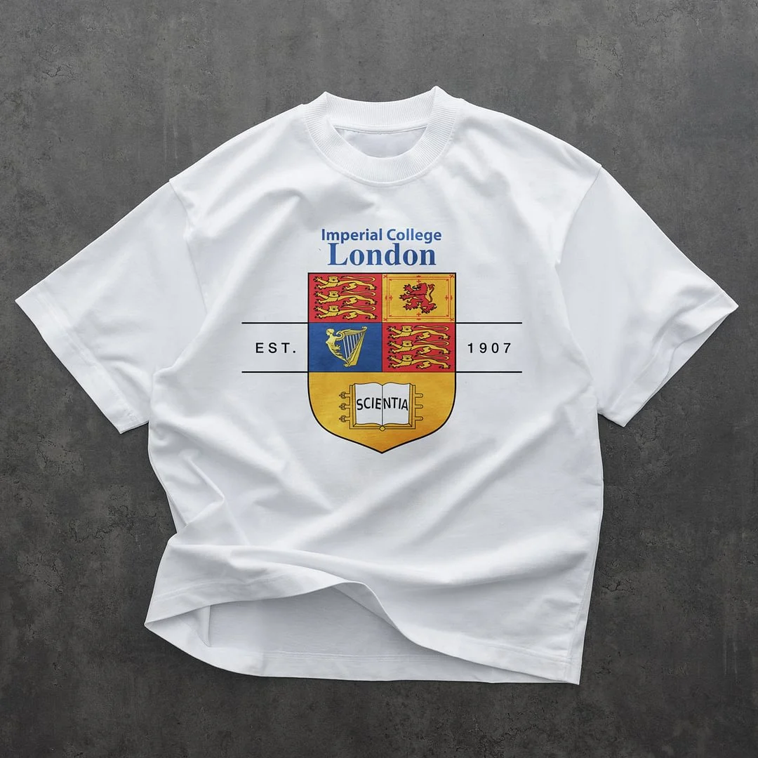 Fashionable casual preppy round neck T-shirt